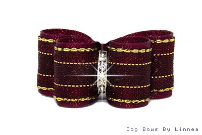 Burgundy Gold Chevron Stripe