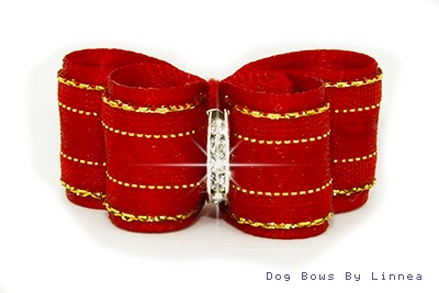 Red Gold Chevron Stripe