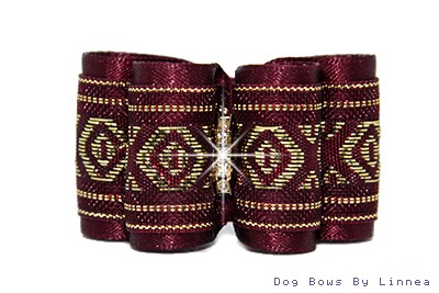 Burgundy Gold Diamond X