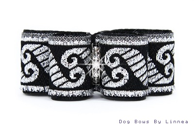 Black With Silver Waves