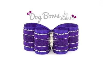 Purple Silver Chevron Stripe