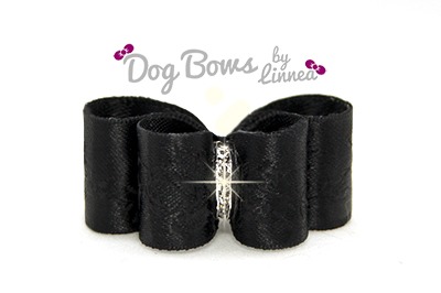 Black Satin Rose Jacquard