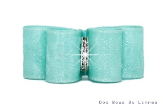Aqua Satin Rose Jacquard