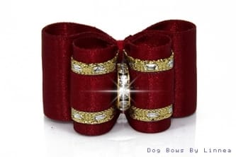 Scarlet Berry Satin w/ Gold Edge