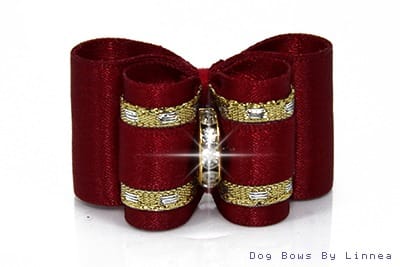 Scarlet Berry Satin w/ Gold Edge