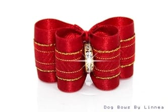 Red Satin w/ Gold Chevron Stripe