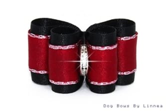 Precious Satin - Red w/ Silver