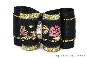 Gold Metallic Floral Jacquard Pink