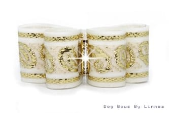 Ivory & Gold Jaquard