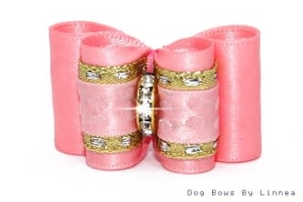 Pink Lattice Jacquard w/ Gold
