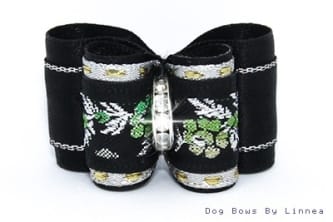 Silver Metallic Floral Jacquard Green