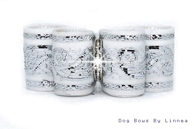 White & Silver Jacquard