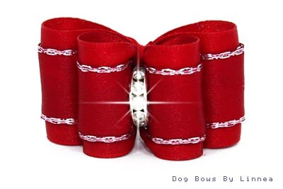 Red Satin w/ Silver Edge