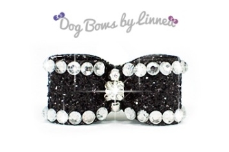 Mini Puppy ~ Black Glitter Crystal