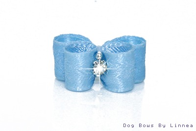 Baby Blue Jacquard Rose Satin