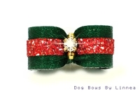 Forest Green w/ Red Glitter