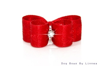 Red Jacquard Rose Satin