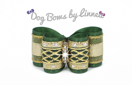 Forest Green With Gold Lattice