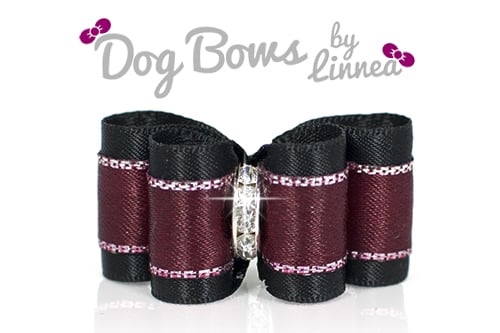 Precious Satin ~ Wine w/ Silver