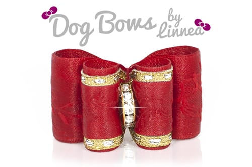 Red Satin Rose Jacquard