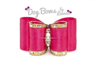 Classic Gold Satin Shocking Pink