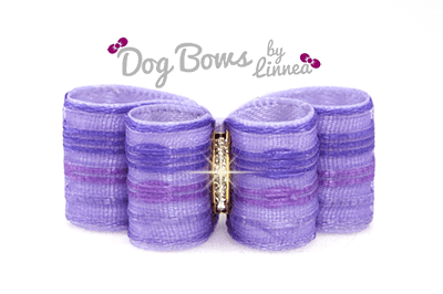 Lilac Satin Sheer Stripe