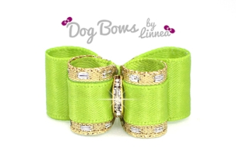 Classic Gold Satin Apple Green