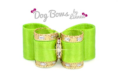 Classic Gold Satin Apple Green