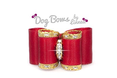 Classic Gold Satin Red