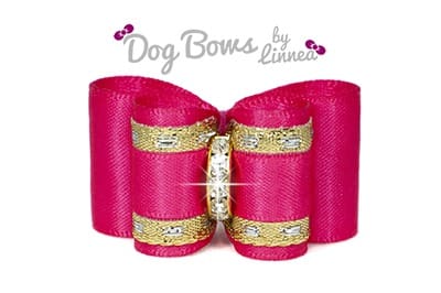 Classic Gold Satin Shocking Pink