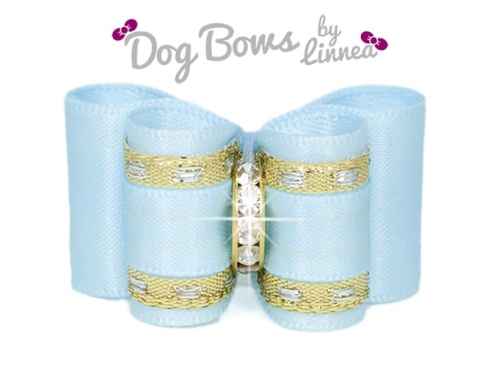 Classic Gold Satin Light Blue