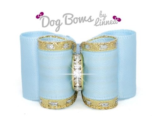 Classic Gold Satin Light Blue