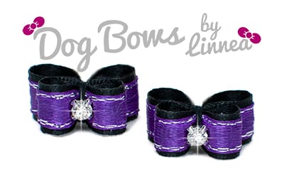 Black Satin w/ Purple Silver Edge DL