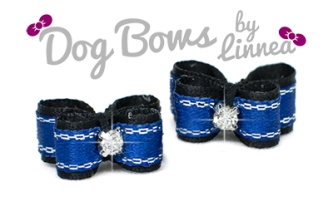 Black Satin w/ Royal Blue Silver Edge DL