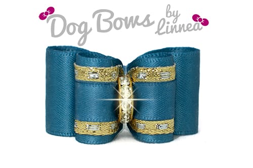 Classic Gold Satin Antique Blue