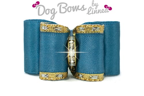 Classic Gold Satin Antique Blue