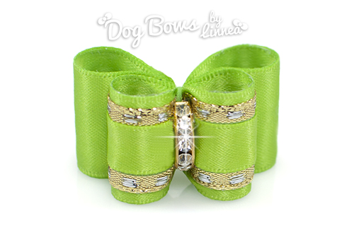 Classic Gold Satin Apple Green