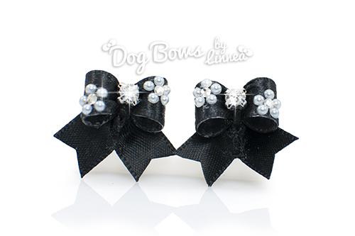 Maltese Pair ~ Flower Power ~ Black