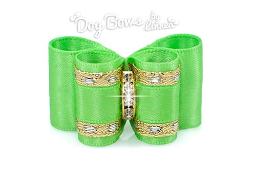 Classic Gold Satin Flash Green