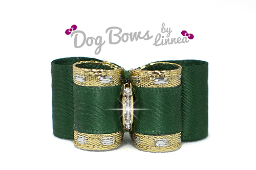 Classic Gold Satin Forest Green