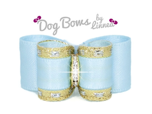 Classic Gold Satin Light Blue