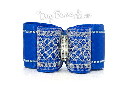 Royal Blue Silver Lattice