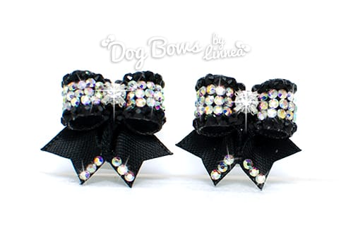 Maltese Pair ~ September Bloom ~ Black