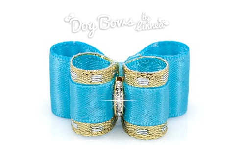 Classic Gold Satin Turquoise