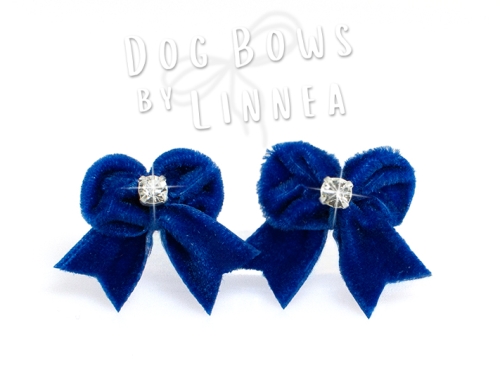 Butterfly Maltese Pair Royal Blue