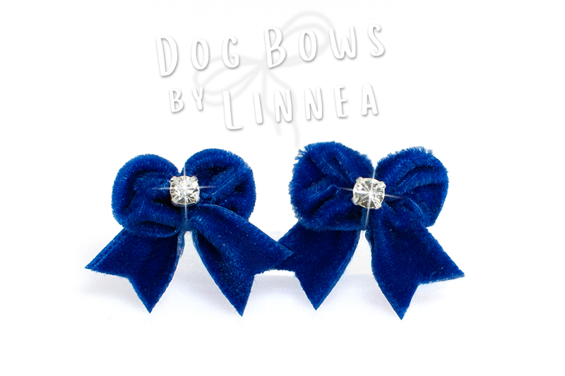 Butterfly Maltese Pair Royal Blue