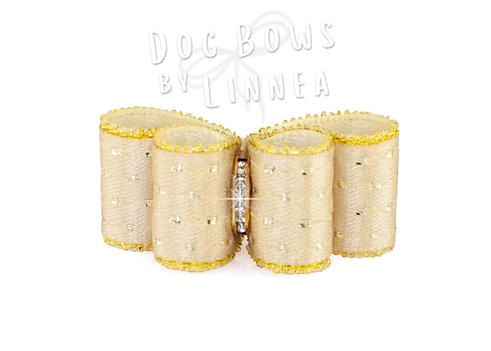 Beige Shimmer Dot Gold