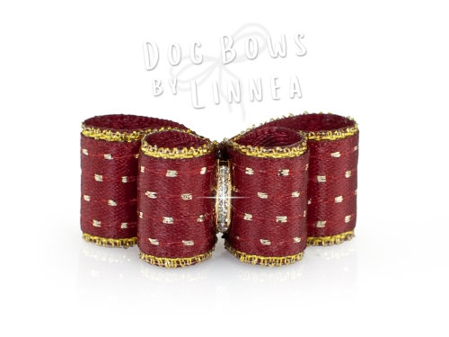 Wine Shimmer Dot Gold